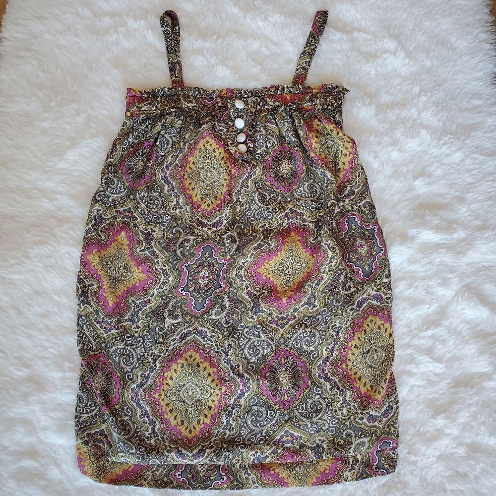 Alice‎ & Trixie Women's Size Small  Dress 100% Silk Paisley Print